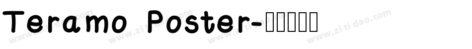 Teramo Poster字体转换